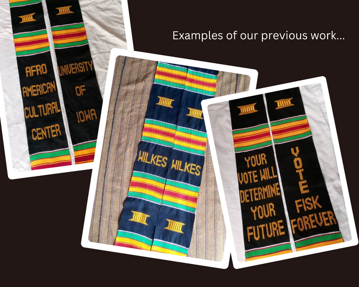 bulk order custom kente stoles