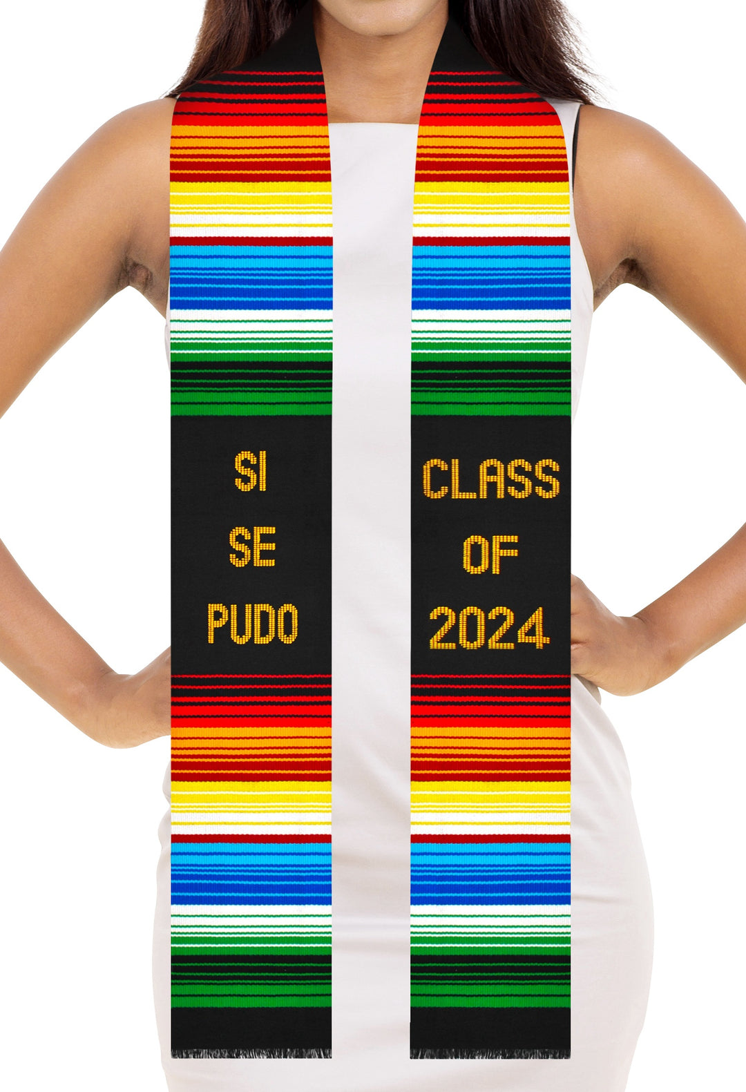 Class of 2024 Si Se Pudo Mexican Serape Style Graduation Stole