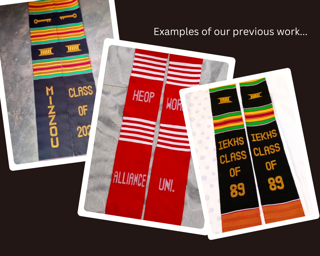 bulk order custom kente stoles