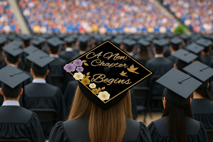 A New Chapter Begins Graduation Cap Topper