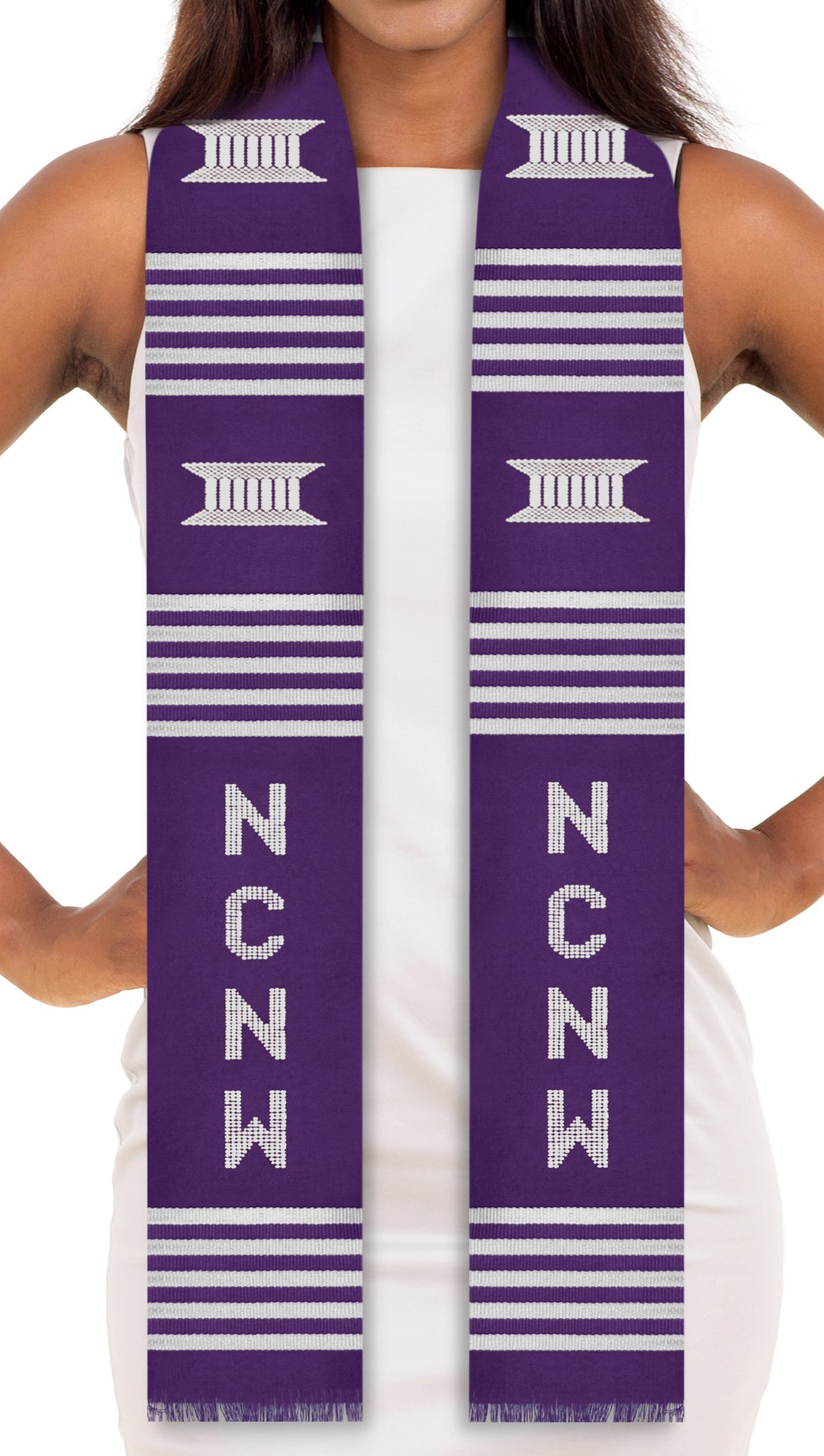 NCNW Authentic Handwoven Kente Cloth Stole