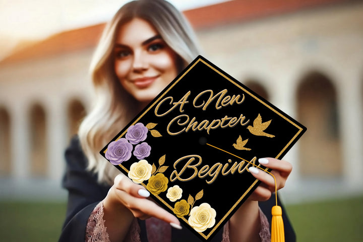 A New Chapter Begins Graduation Cap Topper