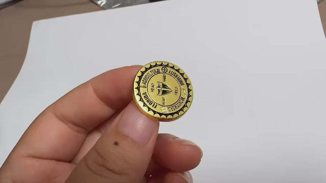 COMING SOON: Florida A&M University Gold-Plated Lapel Pin with Deluxe Locking Pin Back – 2 cm (.79 inches)