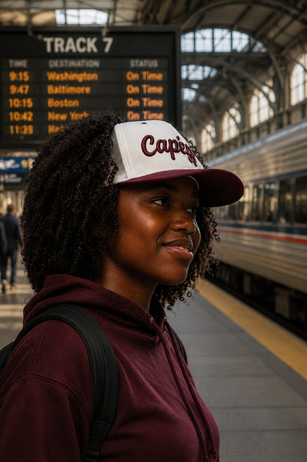 How do people with afros wear hats?