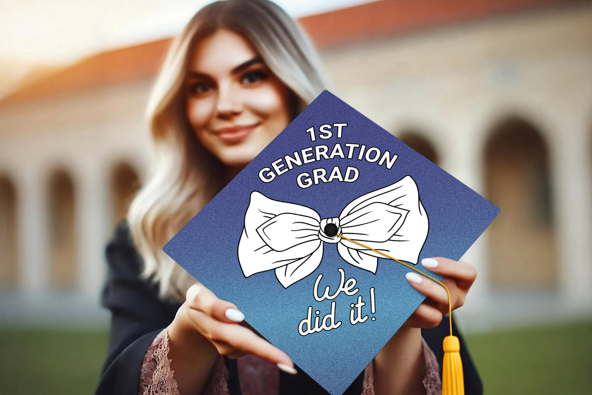 First Generaion Grad First Generation Grad Graduation Cap Topper – Sankofa Edition™