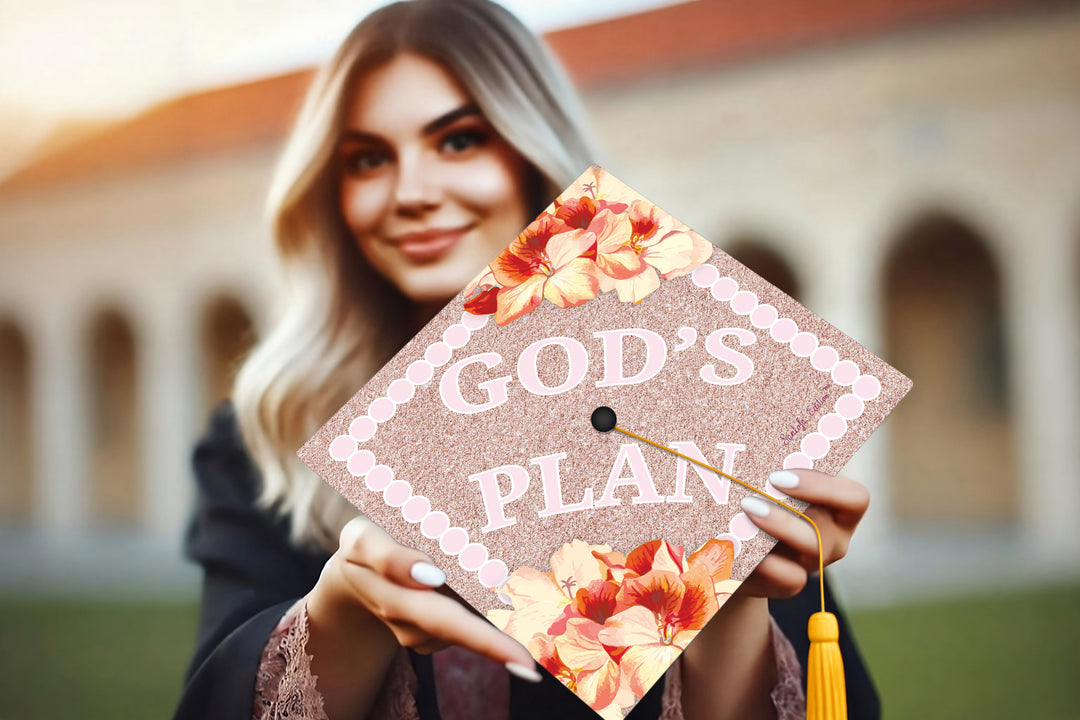 God's Plan Graduation Cap Topper