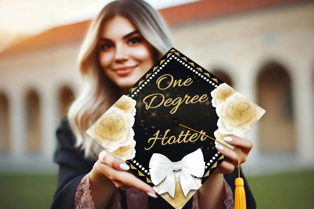 One Degree Hotter Graduation Cap Topper