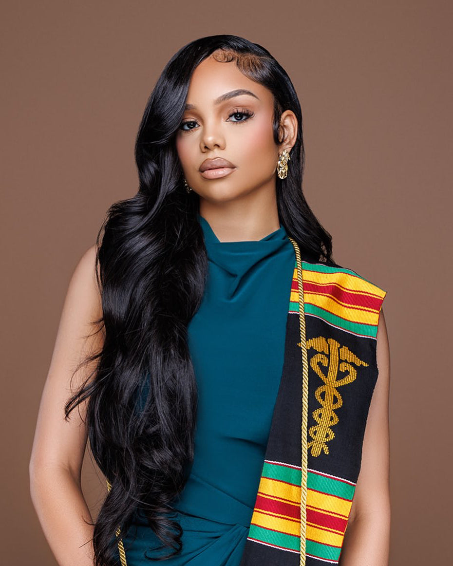 Black Nurses Matter Class of 2025 Kente Graduation Stole with Medicine Caduceus Symbol Black Nurses Matter Class of 2025 Kente Graduation Stole with Medicine Caduceus Symbol