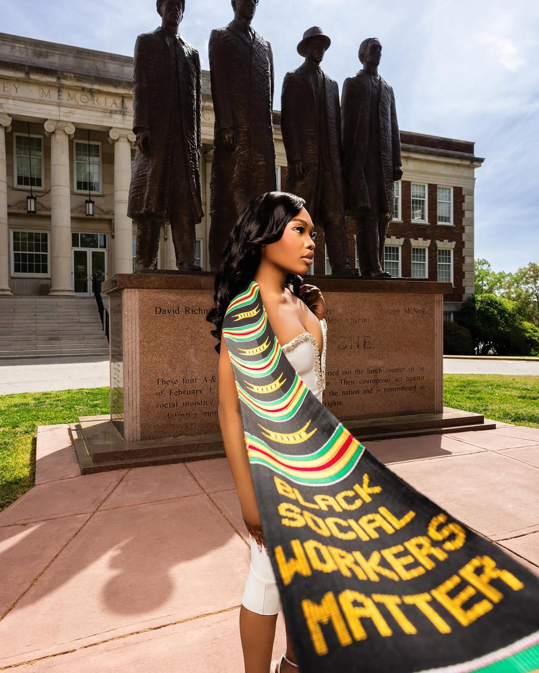 Black Social Workers Matter Class of 2025 Kente Graduation Stole