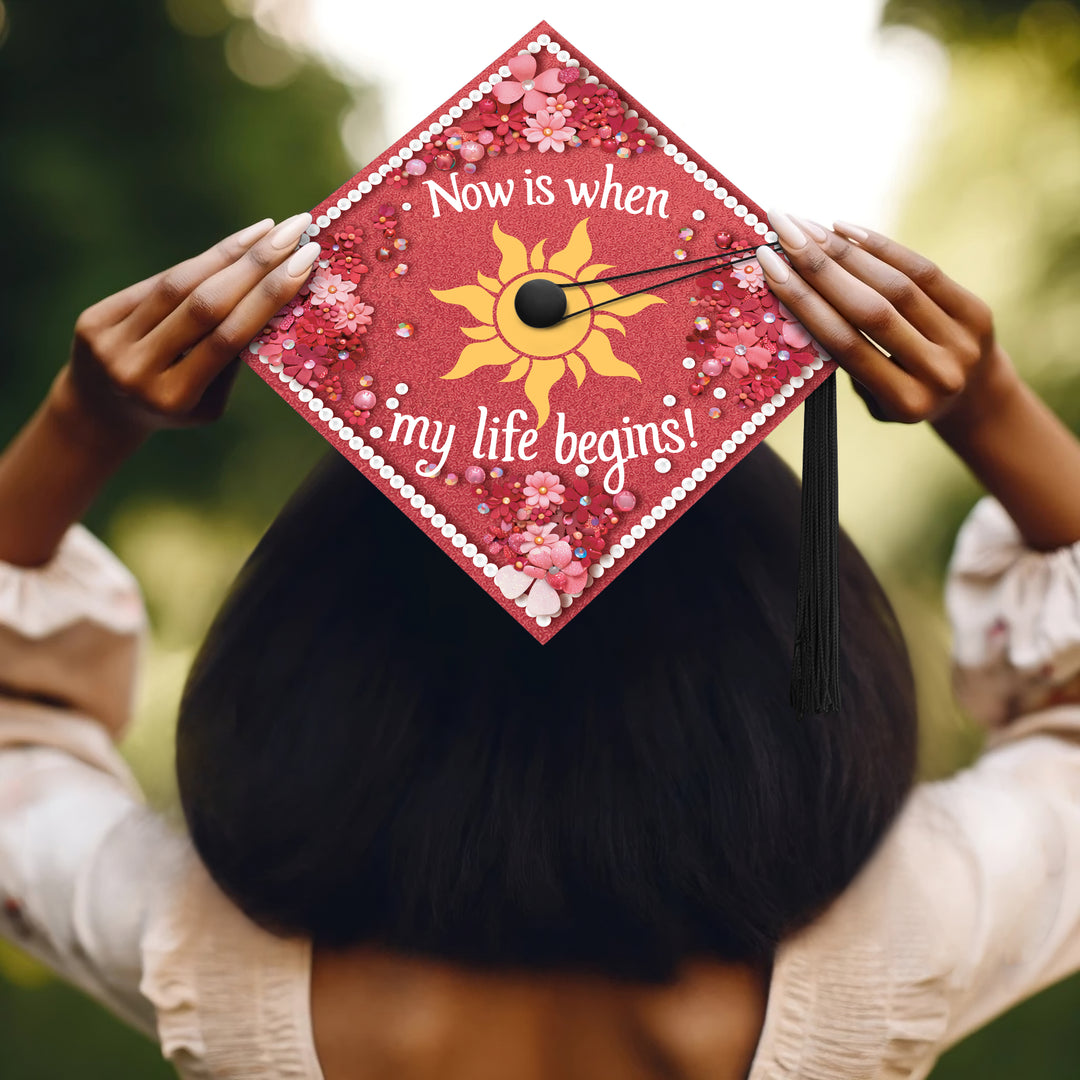 Now Is When My Life Begins Graduation Cap Topper