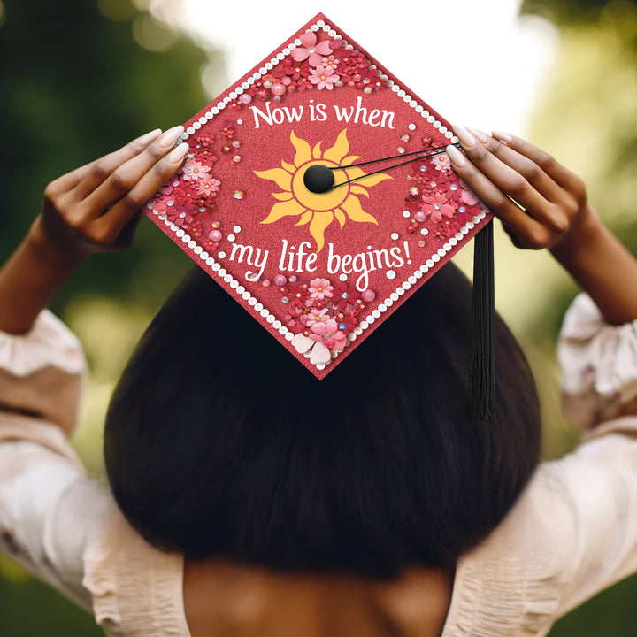 Now Is When My Life Begins Graduation Cap Topper