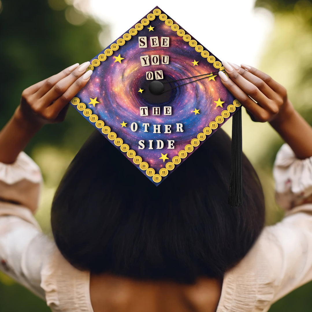 See You on the Other Side Graduation Cap Topper