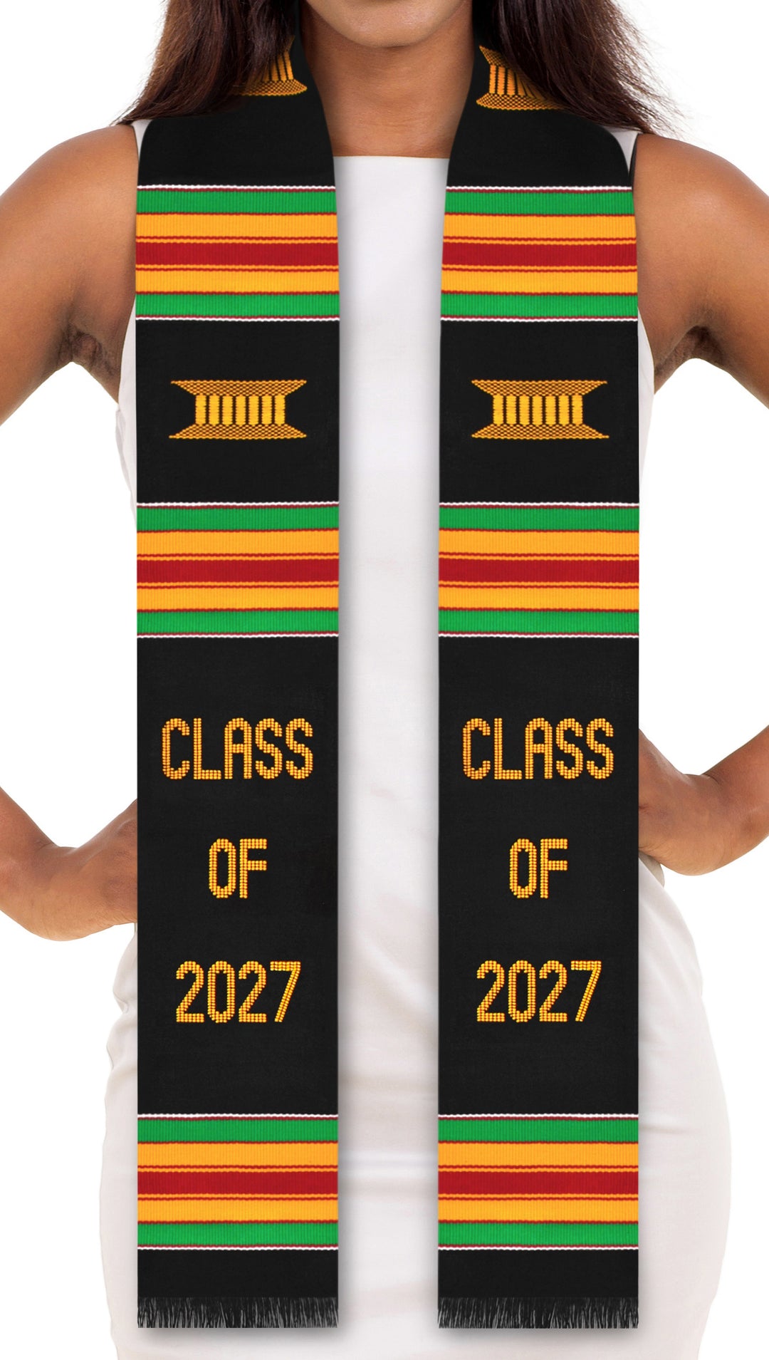 Class of 2026/2027 Authentic Handwoven Kente Cloth Graduation Stole
