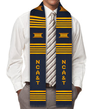 Load image into Gallery viewer, North Carolina A&amp;T (NCA&amp;T) State University Kente Graduation Stole
