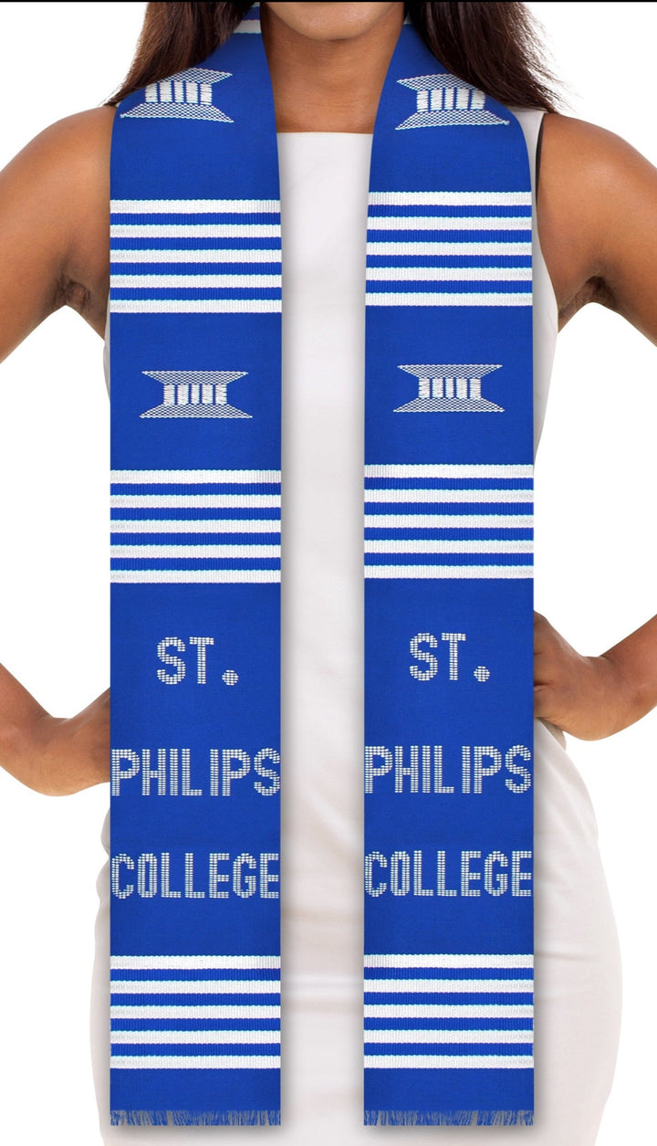 St. Philip's College Kente Graduation Stole (Saint Philip)