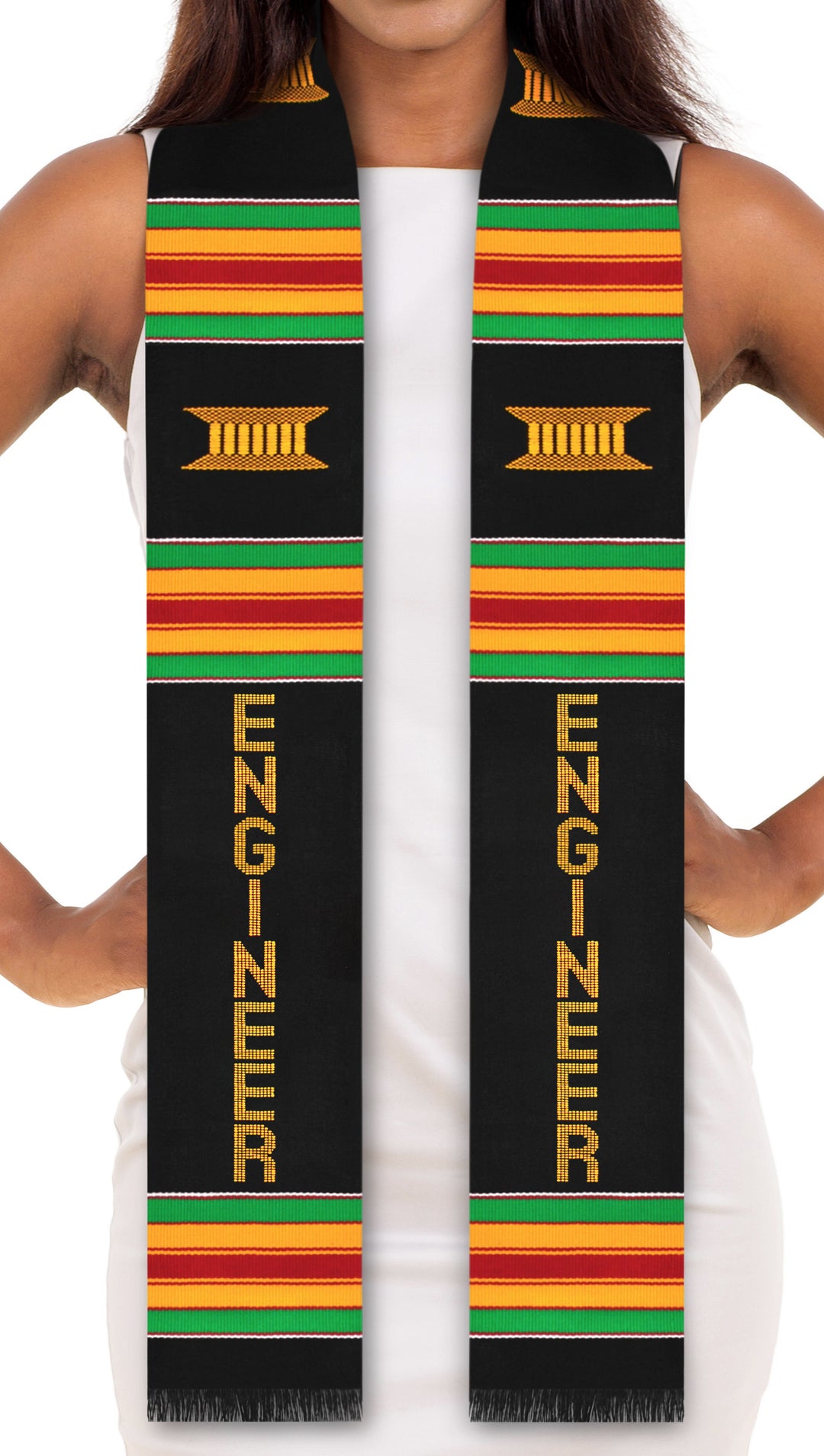 Engineer Major Authentic Handwoven Kente Cloth Graduation Stole