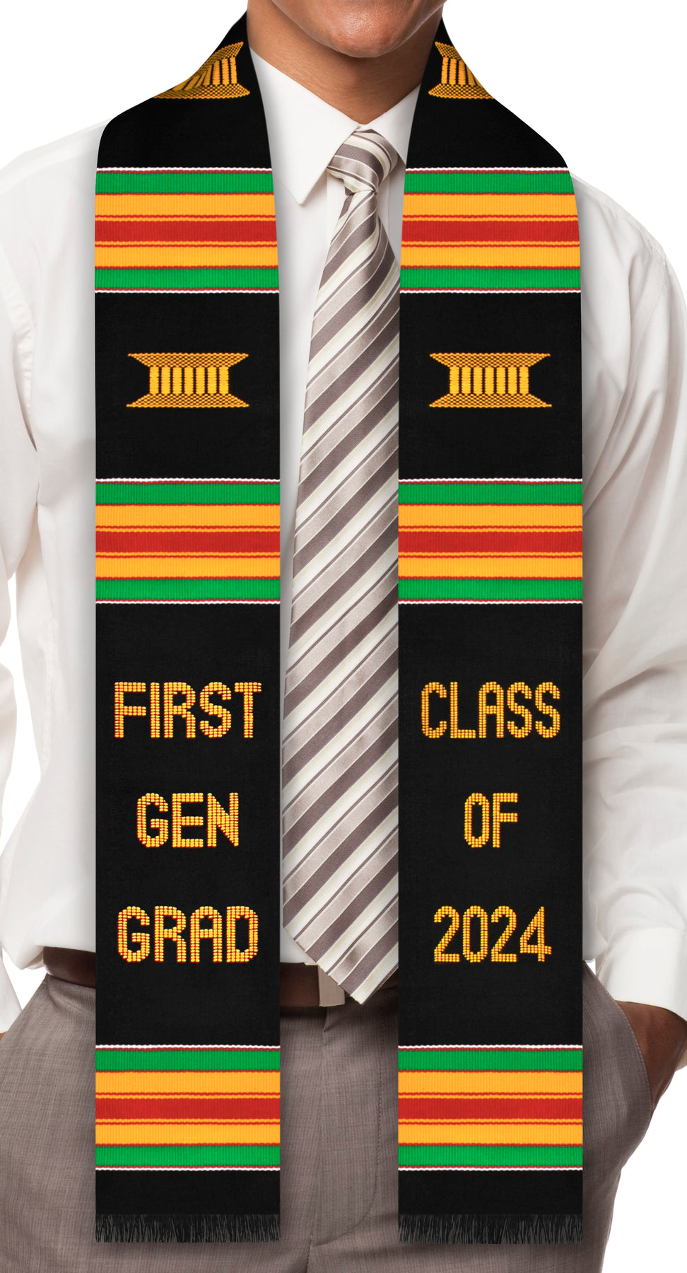 First Gen Grad Sticker First Gen Grad Class of 2024/2025 Kente Graduation Stole – Sankofa Edition™