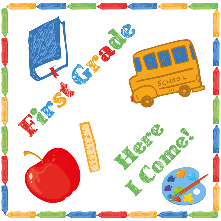 First Grade, Here I Come! Graduation Cap Topper