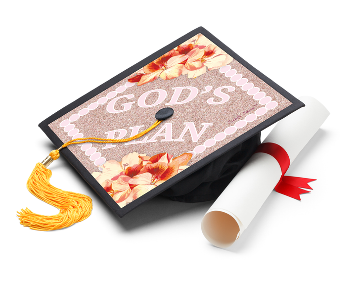 God's Plan Graduation Cap Topper