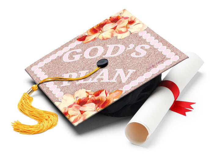 God's Plan Graduation Cap Topper