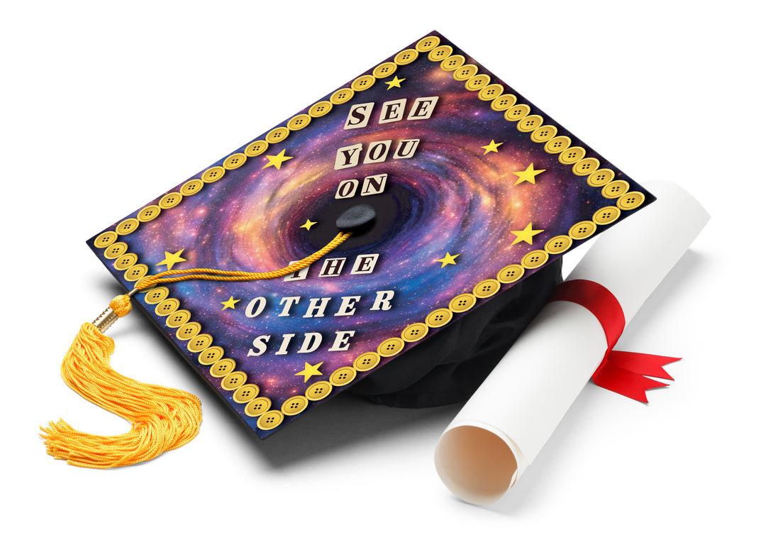 See You on the Other Side Graduation Cap Topper