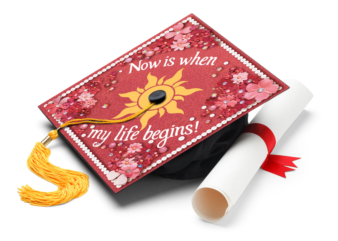 Now Is When My Life Begins Graduation Cap Topper