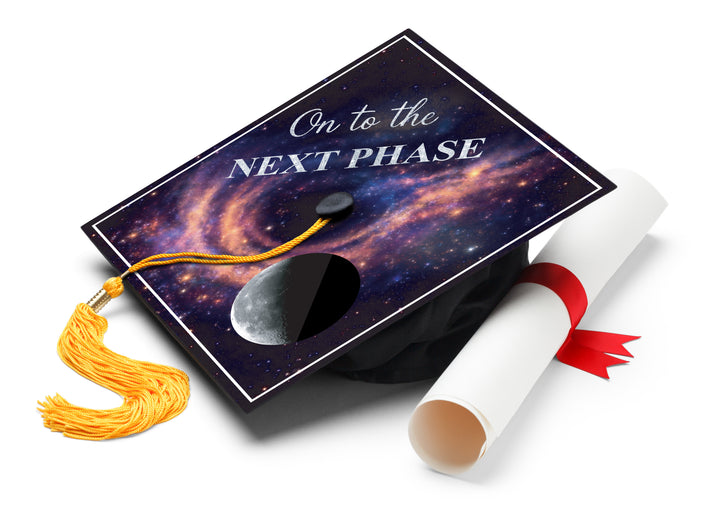 On to the Next Phase Graduation Cap Topper