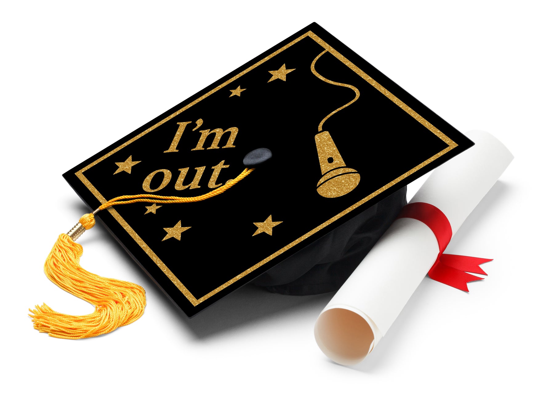 I'm Out 2 Graduation Cap Topper – Sankofa Edition™