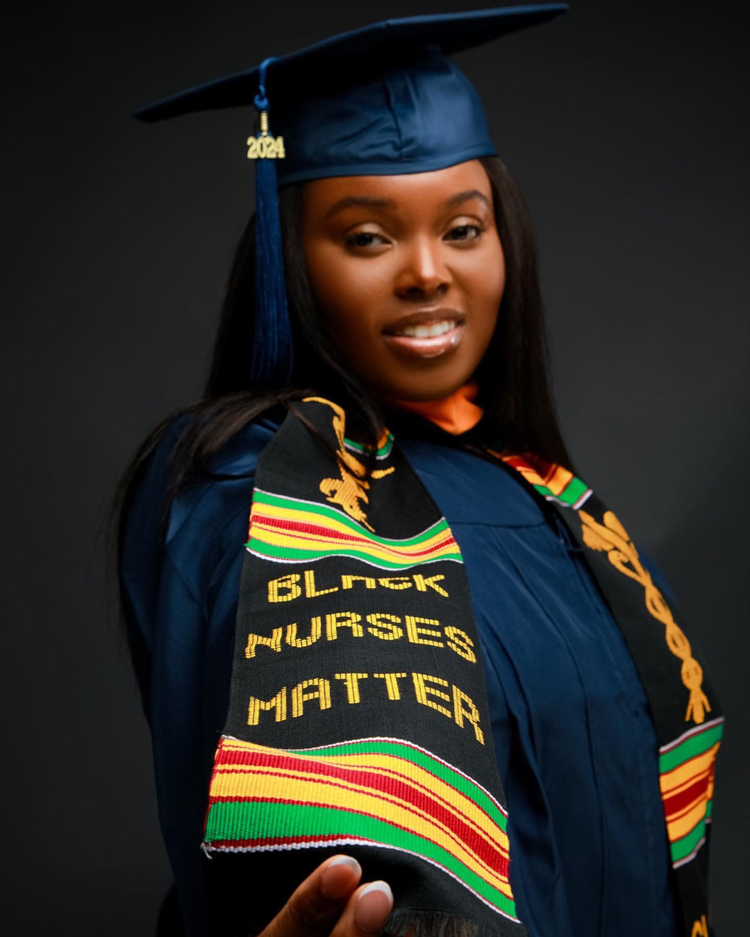 Black Nurses Matter Class of 2026 Kente Graduation Stole with Medicine Sankofa Edition Black Nurses Matter Class of 2026 Kente Graduation Stole with Medicine Sankofa Edition