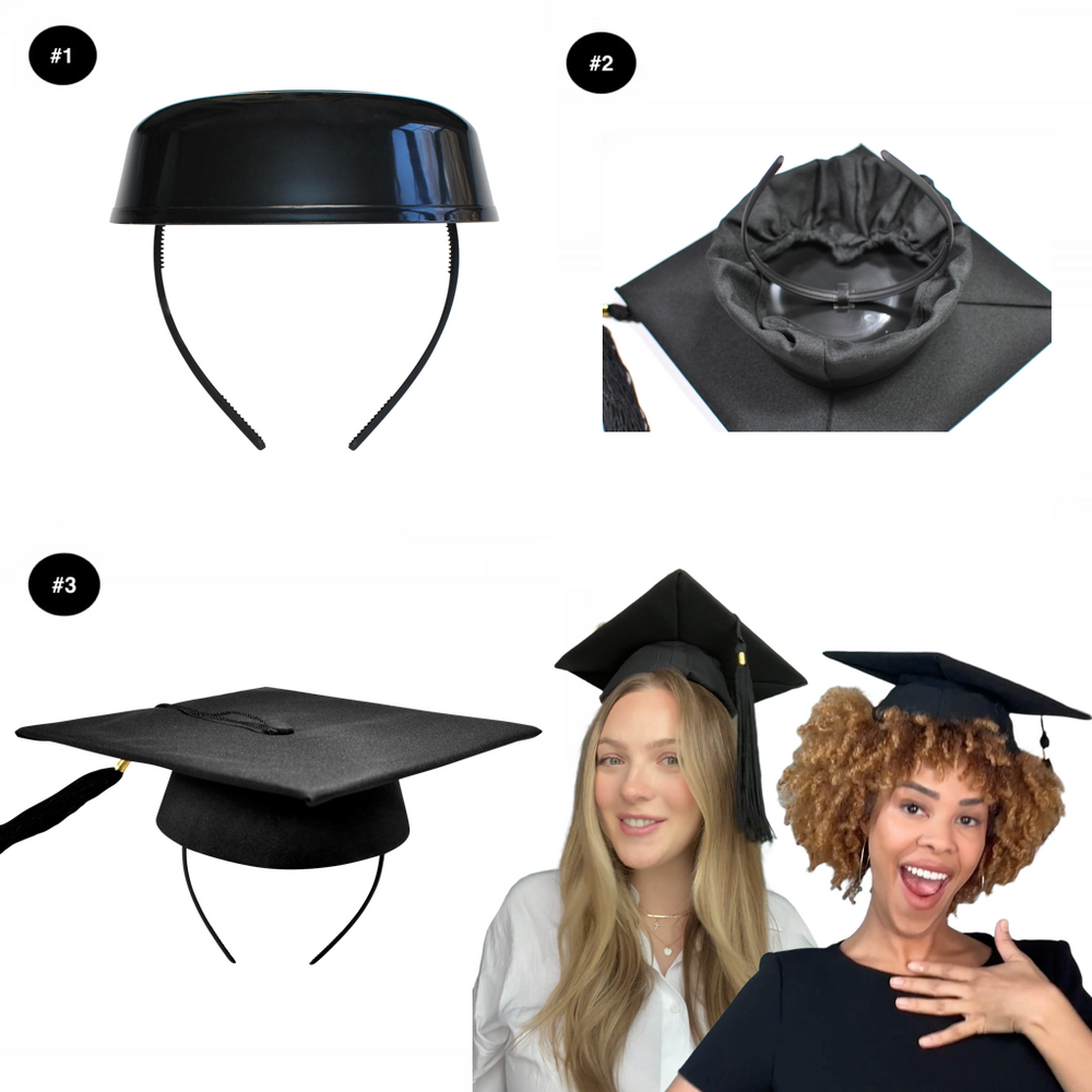 graduation cap headband