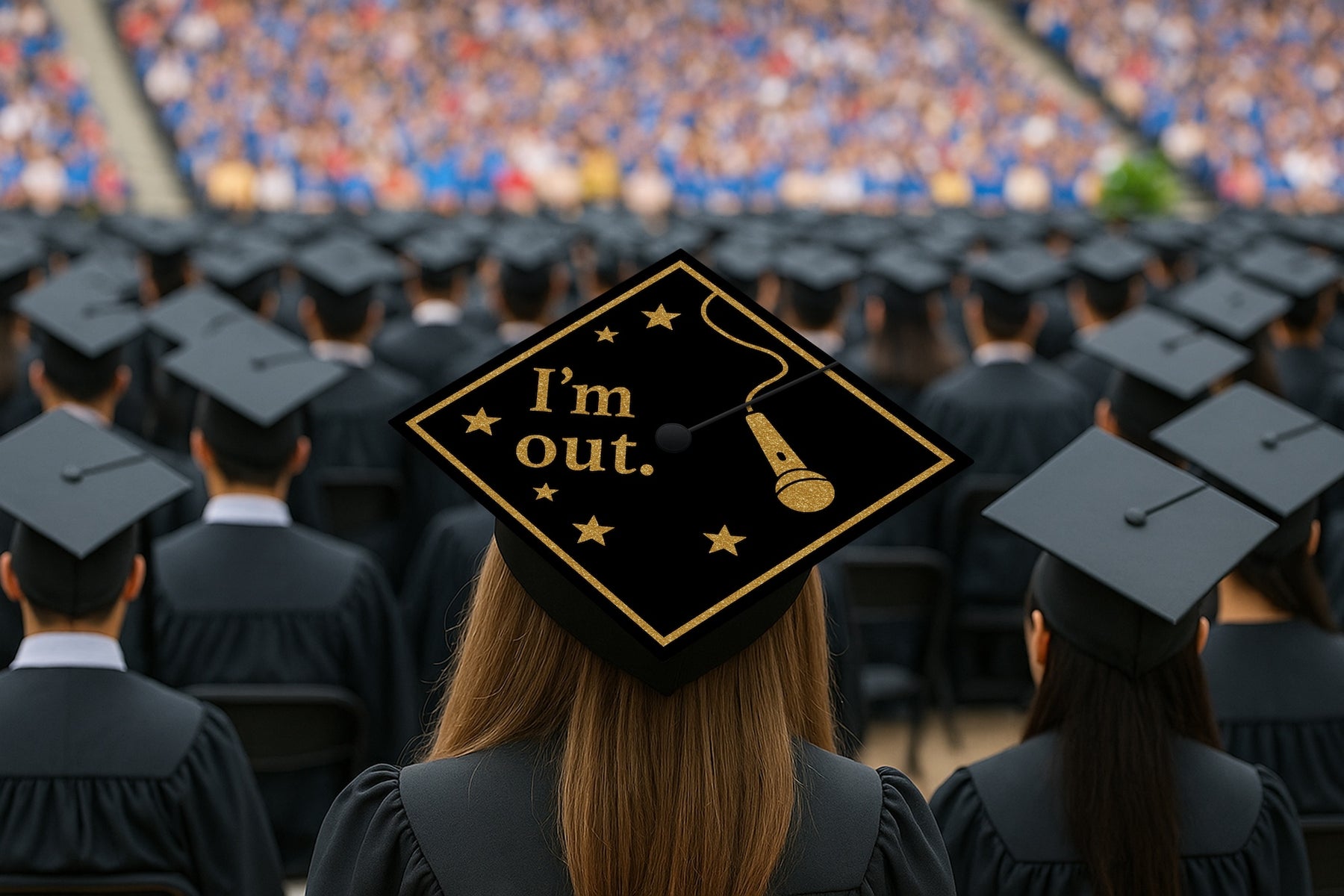 I'm Out 2 Graduation Cap Topper – Sankofa Edition™