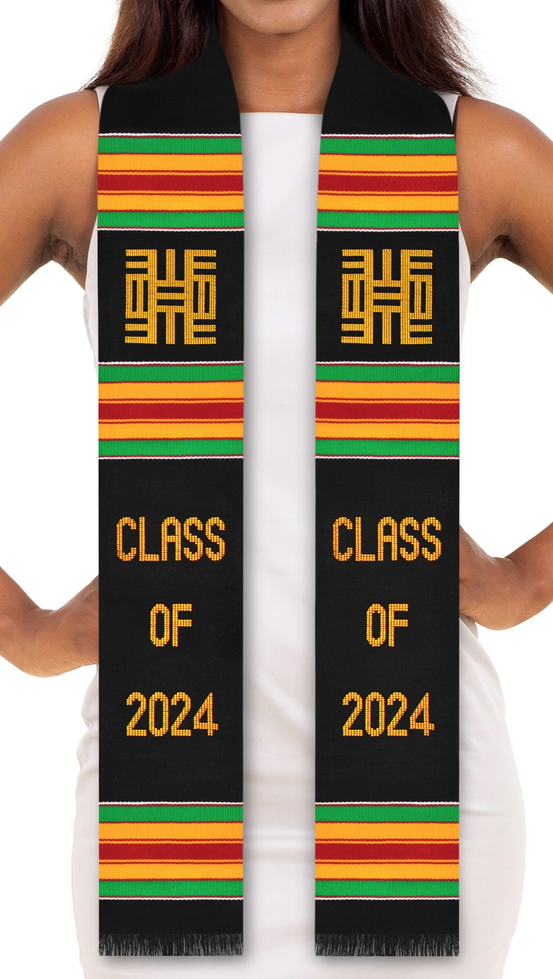 Knowledge Symbol Class of 2024 Kente Graduation Stole