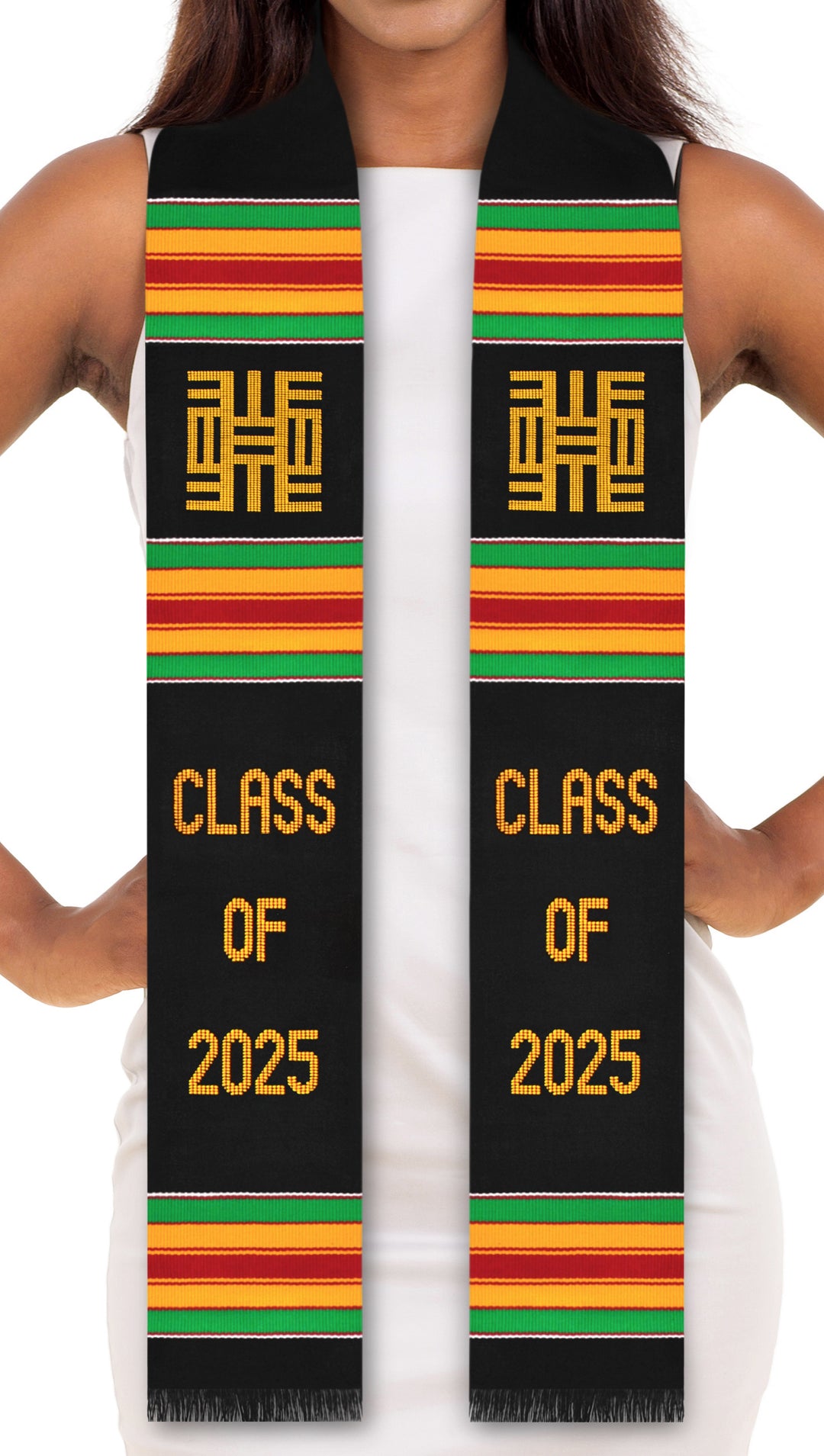 Knowledge Symbol Class of 2024/2025 Kente Graduation Stole