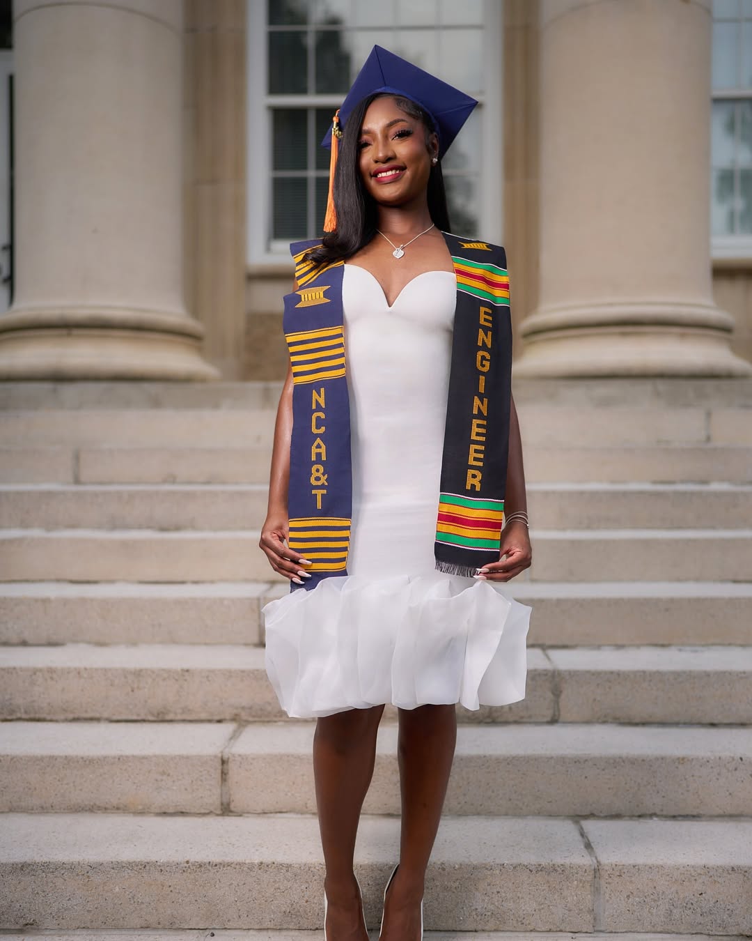 Engineer Major Authentic Handwoven Kente Cloth Graduation Stole Engineer Major Authentic Handwoven Kente Cloth Graduation Stole