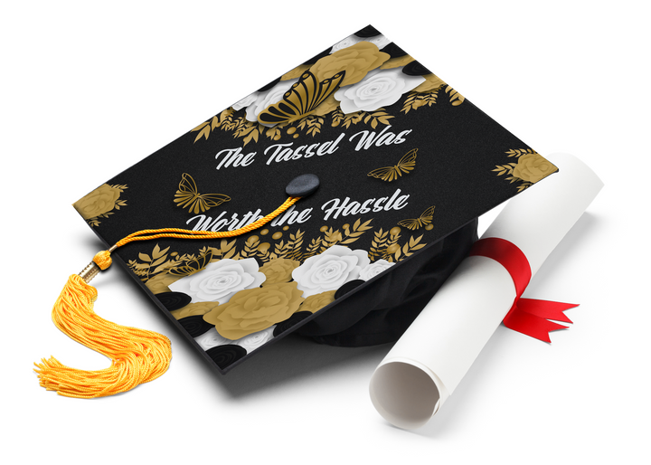 The Tassel Was Worth the Hassle Graduation Cap Topper