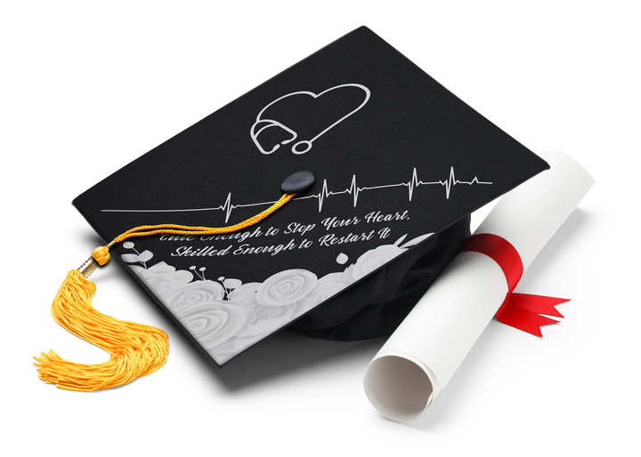 Cute Enough To Stop Your Heart, Skilled Enough To Restart It Graduation Cap Topper