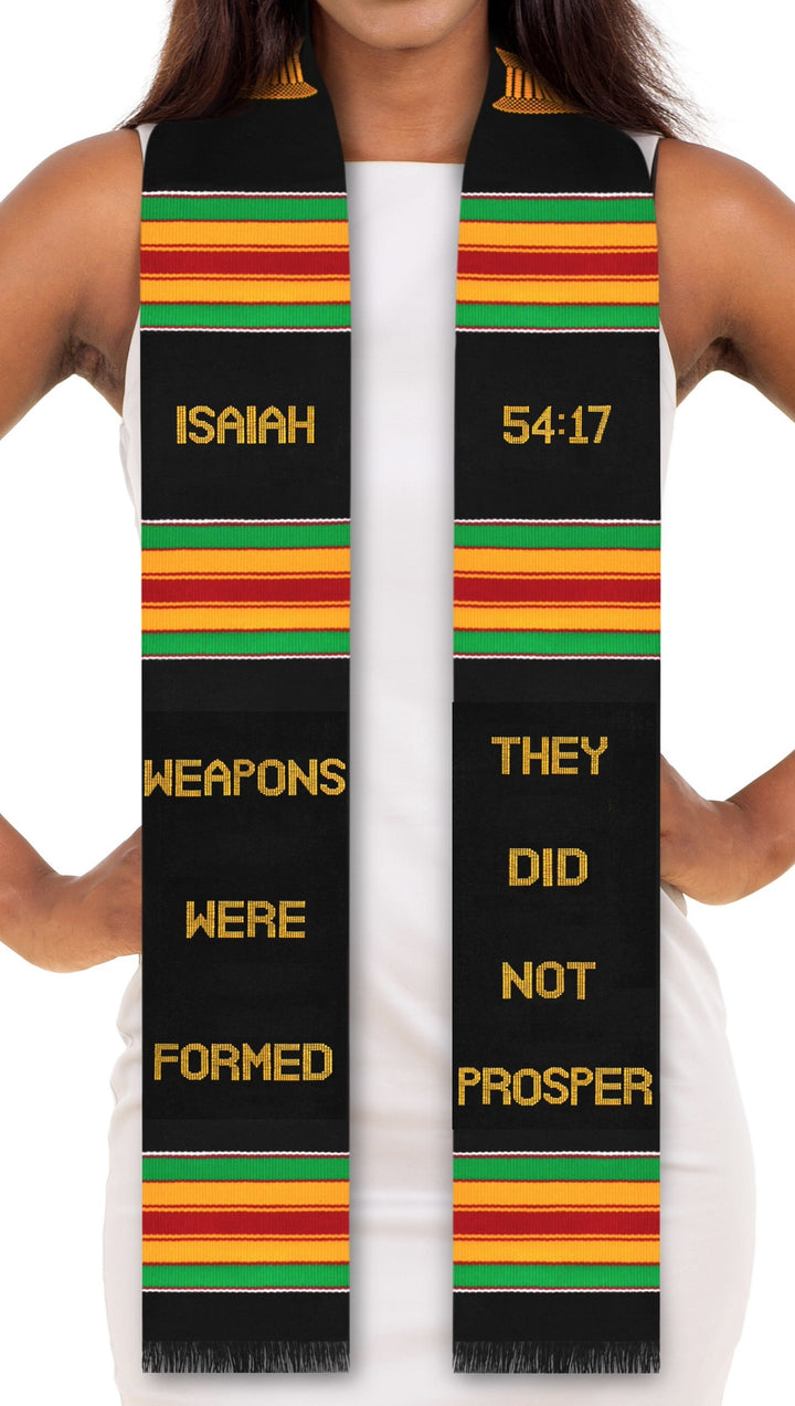 Overcomer Weapons Were Formed They Did Not Prosper Kente Stole (Isaiah 54:17)