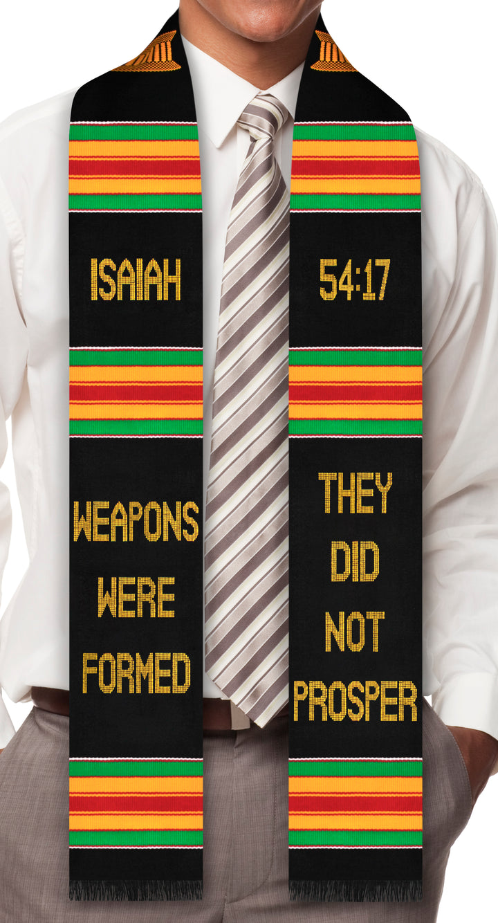 Overcomer Weapons Were Formed They Did Not Prosper Kente Stole (Isaiah 54:17)