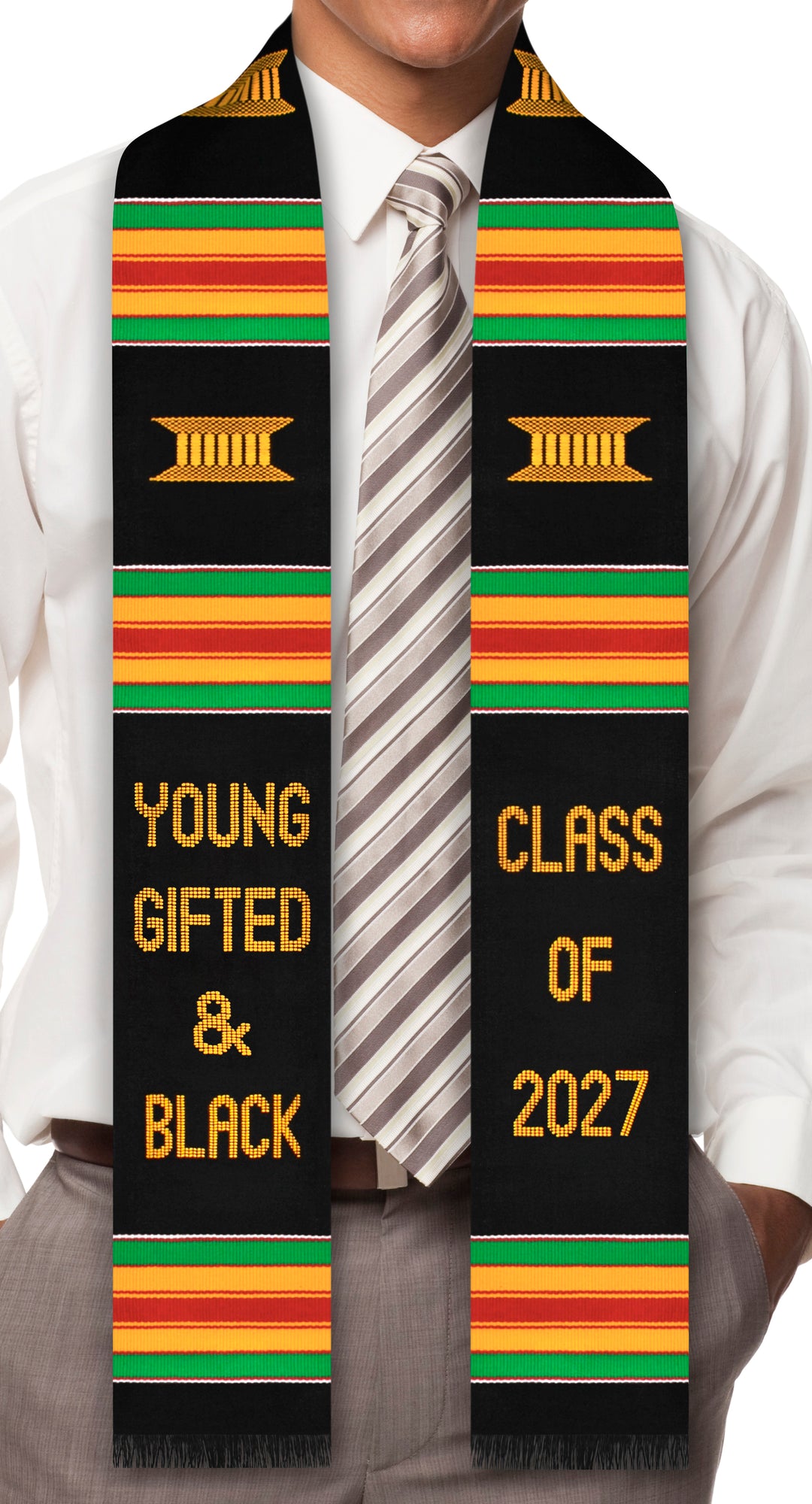 Young, Gifted &amp; Black Class of 2027 Kente Graduation Stole