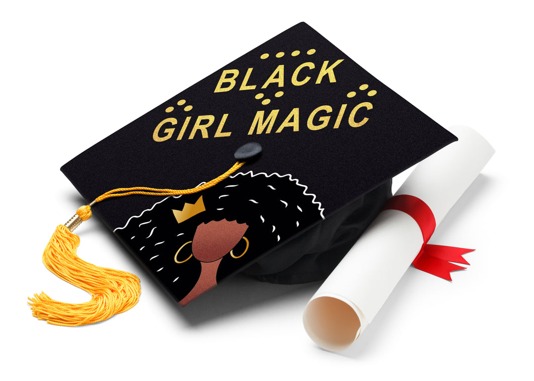 Black Girl Magic Graduation Cap Topper