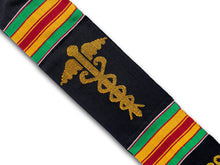 Load image into Gallery viewer, caduceus symbol medicine kente stole
