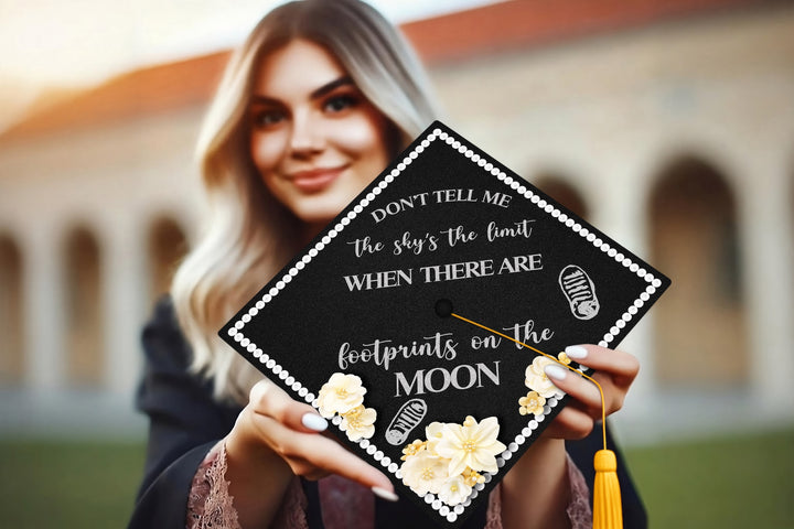 Don’t Tell Me the Sky’s the Limit Graduation Cap Topper