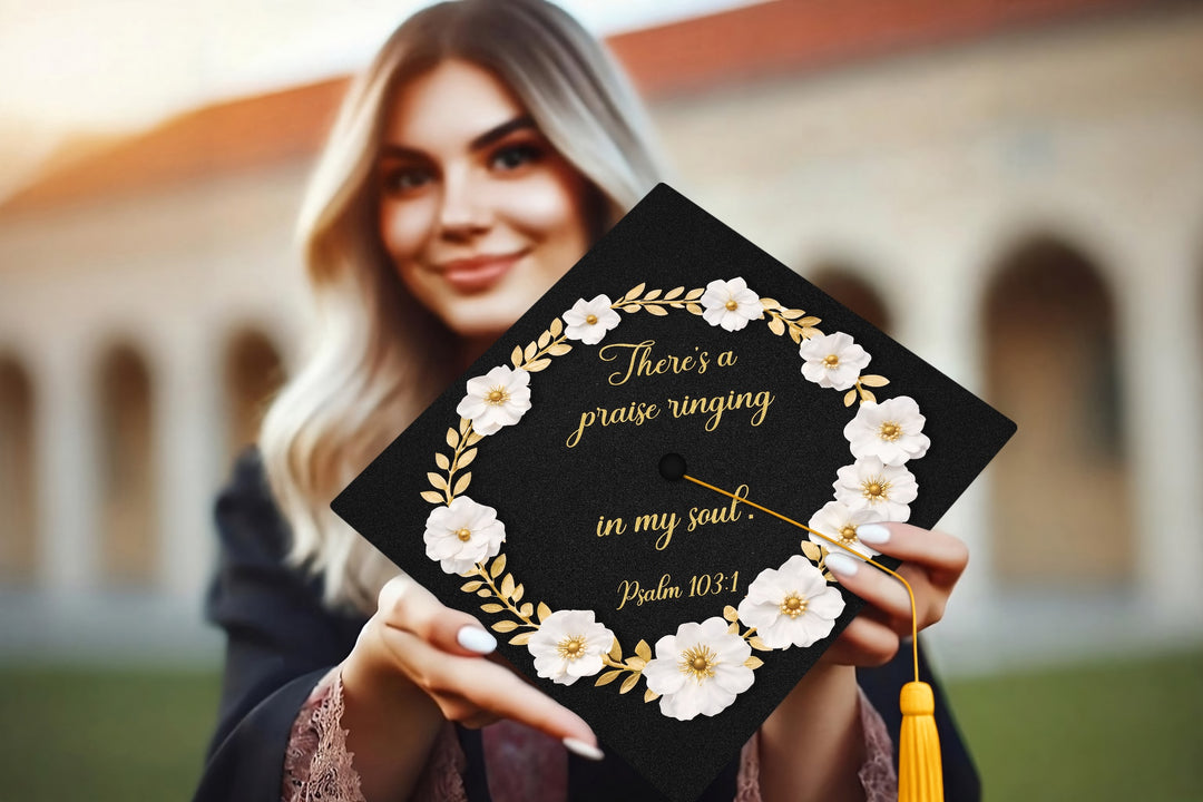 There’s a Praise Ringing in My Soul Graduation Cap Topper
