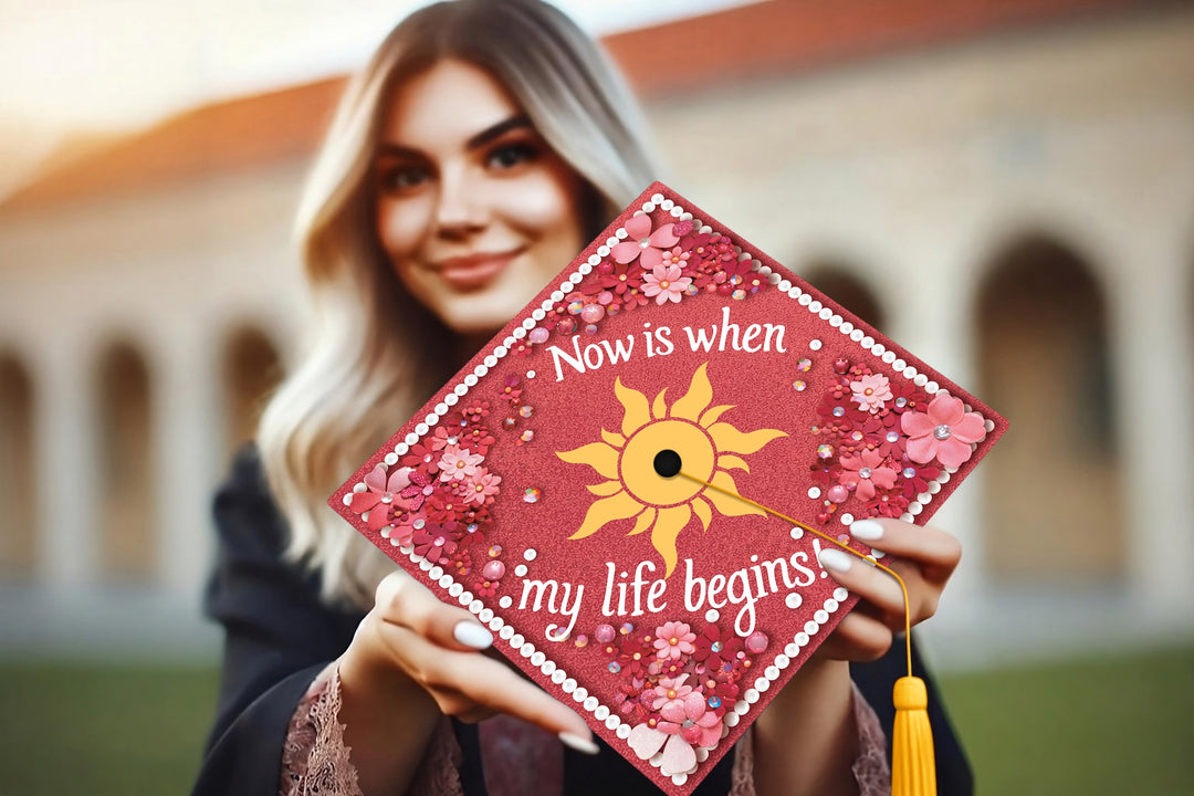 Now Is When My Life Begins Graduation Cap Topper