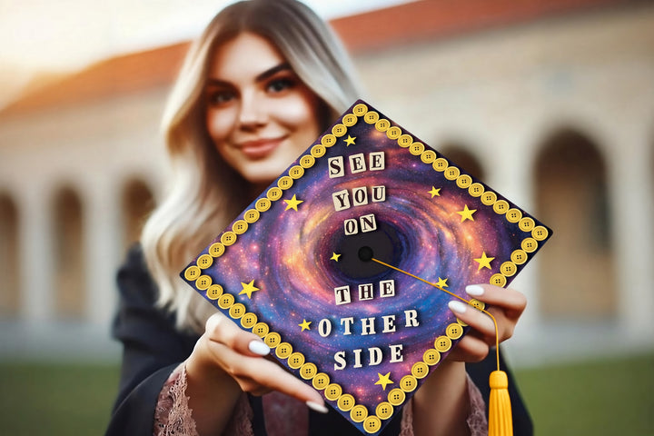 See You on the Other Side Graduation Cap Topper