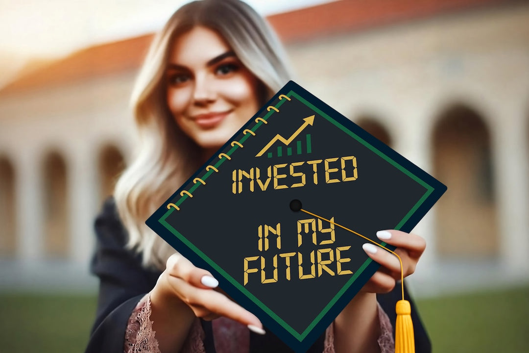Invested in My Future Graduation Cap Topper