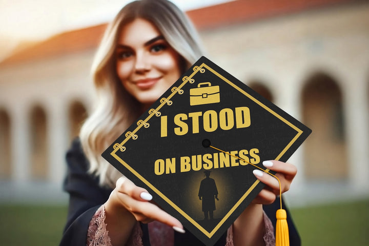 I Stood on Business 2 Graduation Cap Topper