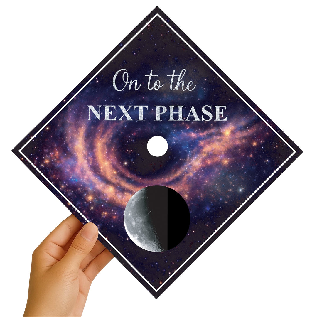 On to the Next Phase Graduation Cap Topper