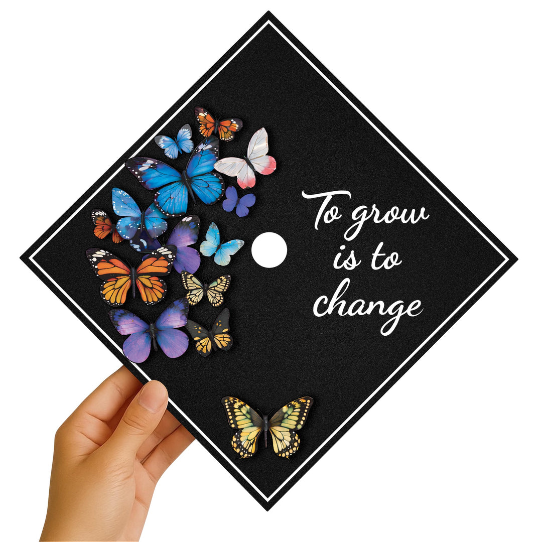 To Grow Is to Change Graduation Cap Topper