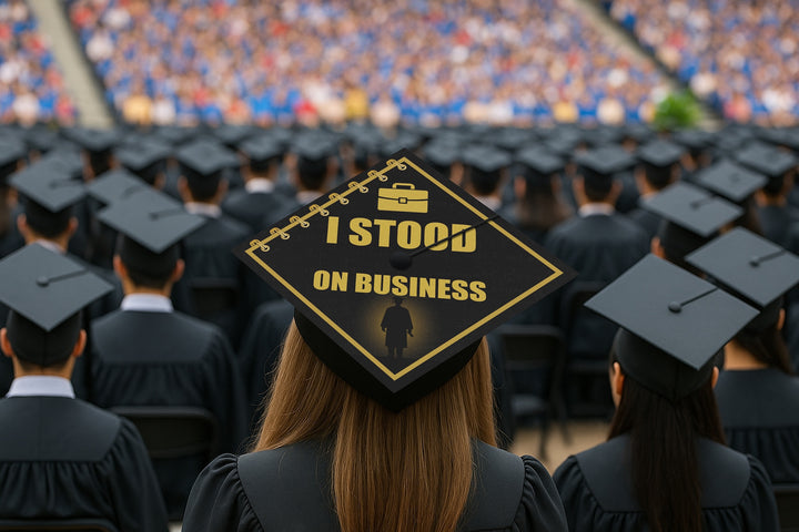 I Stood on Business 2 Graduation Cap Topper